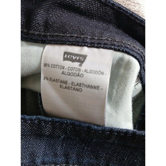 Levi's Bold Curve Jeans Women's 11 S/C Low Rise Skinny Stretch Dark Wash Blue - Picture 12 of 12